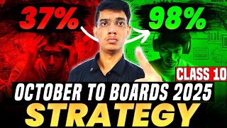 OCTOBER to BOARDS 2025 🤯  Class 10 Last 4 Months Strategy Score 98 [upl. by Bopp]