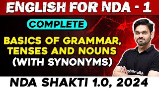 NDA English  Basics Of Grammar Tenses amp Nouns With Synonyms  NDA 1 2024  Defence Wallah [upl. by Starla]