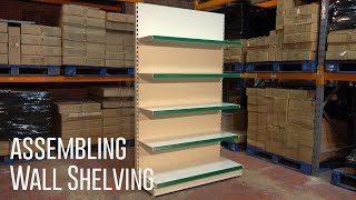 How to assemble Wall Shelving  assembly step by step video guide  Shelving4shops [upl. by Nayk756]