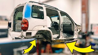 Jeep Liberty DIY Frame Stiffeners [upl. by Bettina651]