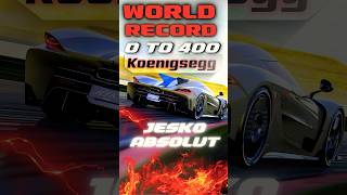 KOENIGSEGG Jesko Absolut Top Speed 0 To 400 kmph jeskoabsolut koenigsegg bugattitourbillon [upl. by Livesay]