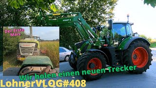 LohnerVLOG408 Ein neuer Trecker ist da Fendt 724 Gen6 FendtONE I Mais abfahren Claas Jaguar 950 [upl. by Milda]