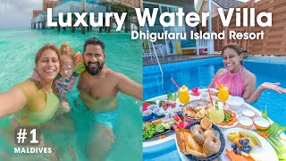 Maldives Luxury Resort Tour  Pool Water Villa  Dhigufaru Island Resort [upl. by Sauers]