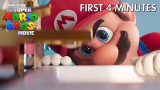 The Super Mario Bros Movie  “First 4 Minutes”  Exclusive Sneak Peek [upl. by Ellersick957]