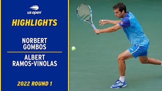 Norbert Gombos vs Albert RamosVinolas Highlights  2022 US Open Round 1 [upl. by Demetrius]