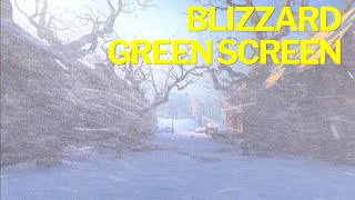 HEAVY SNOW STORM BLIZZARD GREEN SCREEN EFFECTS [upl. by Maer]