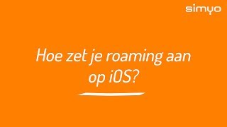 Roaming aan en uitzetten op een iPhone [upl. by Hollenbeck]