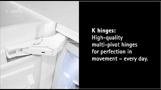 Hettichs K hinges premium fitting convenience for refrigerator and freezer doors [upl. by Fenn557]