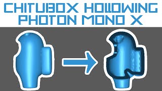 How to hollow your models for 3D printing using Chitubox for Photon Mono X resin printer [upl. by Azil735]