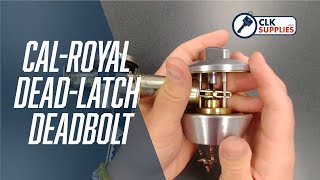 CalRoyal quotGate Latchquot Deadlatch Deadbolt [upl. by Rickard]