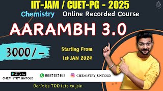 IIT JAM 2025 CHEMISTRY  Online Course  CUET PG 2025  Recorded Course [upl. by Ennayr]