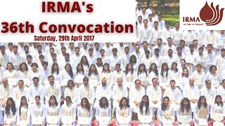 IRMAs 36th Annual Convocation  2017 [upl. by Yesor]