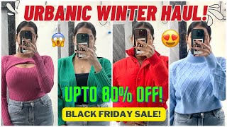 Urbanic Winter Haul🧣☃️ Black Friday Sale  Upto 80 off Rashi Shrivastava urbanic urbanichaul [upl. by Odnumyar]