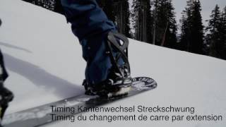 Improve your Snowboard skills  Beuge und Streckschwung gecarvt [upl. by Darahs]