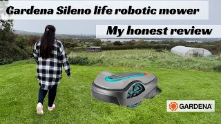 Honest review of our Gardena Sileno Life Robotic Lawnmower [upl. by Eleira]