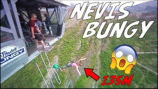 Nevis Bungy Jump  CRAZY GIRL 134m [upl. by Anoel]