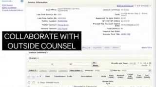 LexisNexis CounselLink matter management ebilling legal hold solution [upl. by Leinad]