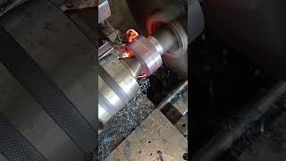 SÓ CORTOU ASSIM ESSA PASTILHA DE AÇO torno automobile cnc tornocnc machine welding tornomecan [upl. by Janice194]