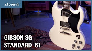 Gibson SG Standard 61 Custom Color Electric Guitar  zZounds [upl. by Gnes]