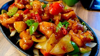 Garlic Crispy Chilli Chicken Sizzler [upl. by Yznil599]