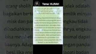 Hadist Tentang Hijrah 2 Hadist Riwayat Al Bukhari Dari Abu Musa [upl. by Boggs]