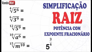 Como Calcular Potências e Raízes de Frações [upl. by Tirma92]