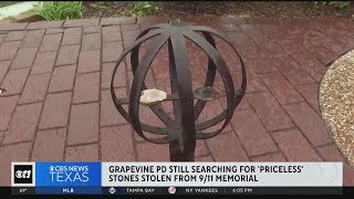 Search on for quotpricelessquot stones stolen from 911 Memorial [upl. by Iramat105]