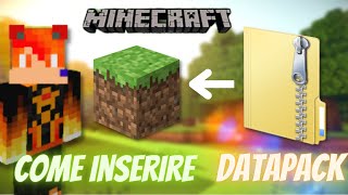 COME INSTALLARE un DATAPACK su MINECRAFT [upl. by Brooke]