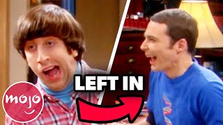 Top 10 Times The Big Bang Theory Cast Couldnt Keep a Straight Face [upl. by Lezti343]