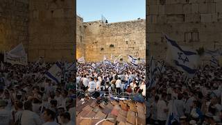 Jerusalem Day celebrations at the Western Wall Plaza in the Old City of Jerusalem Israel 2024 [upl. by Anerak]