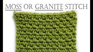 How to Crochet Moss Stitch [upl. by Godwin14]