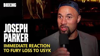 Joseph Parker Reacts To Tyson Fury Loss To Oleksandr Usyk [upl. by Eidnahs]