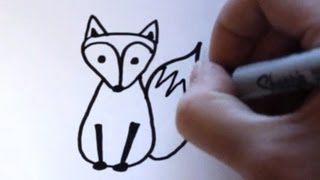 How to Draw a Cartoon Fox [upl. by Lemrac]