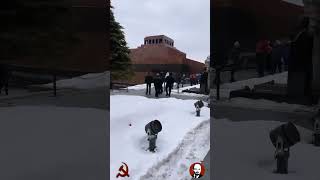 Viewing the corpse of Vladimir Lenin during it’s 100th year of rest Lenin Mausoleum Moscow Russia [upl. by Manville]