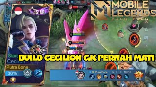 TIPS N BUILD CECILION GK PERNAH MATIBEST BUILD CECILION 2024MOBILE LEGEND [upl. by Llerdnod142]