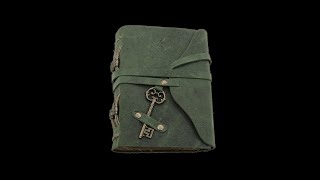 Vintage Green Key Leather Journal [upl. by Aloibaf]