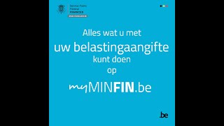 Beheer uw aangifte op MyMinfin [upl. by Ahsaeyt]