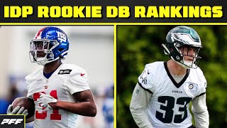 2024 IDP Rookie Defensive Back Rankings  PFF Fantasy Podcast [upl. by Larimor]