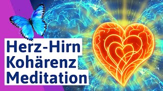 🟪 Herzkohärenz Meditation deutsch  Herz Hirn Kohärenz Meditation zum Bewusstsein erweitern [upl. by Riordan928]