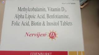 Nervijen D3 Tablets  Nervijen D3 Tablet Uses Side effects benefits Dosage Composition Review Hindi [upl. by Yregerg3]