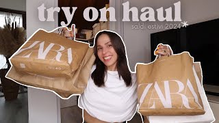 MEGA TRY ON HAUL saldi estivi 2024 ☀️ Zara Stradivarius amp altro [upl. by Walczak]