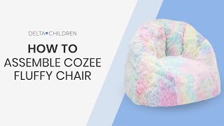 Cozee Fluffy Chair Assembly by Delta Children [upl. by Jelsma656]