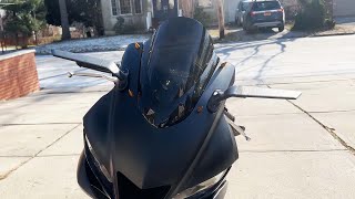 2021 Yamaha R3 Stealth Winglet Mirrors Install [upl. by Ahsitauq]