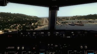 FSX HD  Boeing 738 Realistic Landing Skiathos  1080P [upl. by Ron]