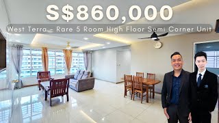 Blk 450b Bukit Batok West Avenue 6 High Floor 5 room with unblock view [upl. by Micheal]