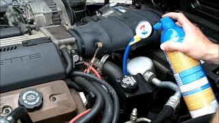 DIY Re Charging Car AC System  Recharging C4 CORVETTE [upl. by Strait190]