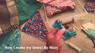 DIY Easy No Sew Fabric Bows  Dog Grooming Bows [upl. by Sidwohl]