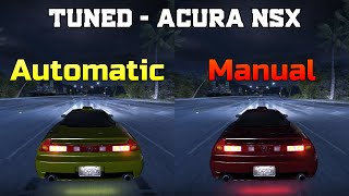 Tuned Acura NSX  Automatic vs Manual  Need for Speed Carbon [upl. by Orual]