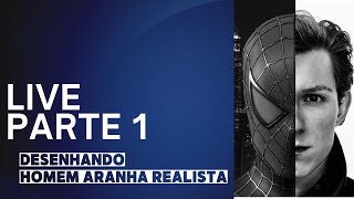 Desenhando homem aranha realista Parte 1drawing draw drawholic realismo [upl. by Case69]