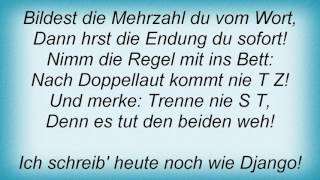 Reinhard Mey  Der Unendliche Tango Der Deutschenamphellip Lyrics [upl. by Fasa]